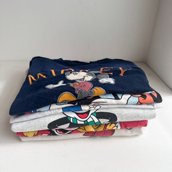 Disney Graphic Print Sweatshirt and T Shirt Bundle 6 Pieces S/M - Picture 4 of 9